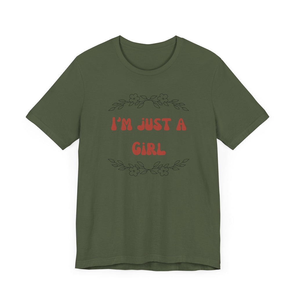 I'm Just a Girl Short Sleeve Tee | Casual Women's T-Shirt, Gift for Her, Birthday Shirt, Everyday Wear, Cute Graphic Tee