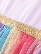 Children's Unicorn Rainbow Tulle Dress