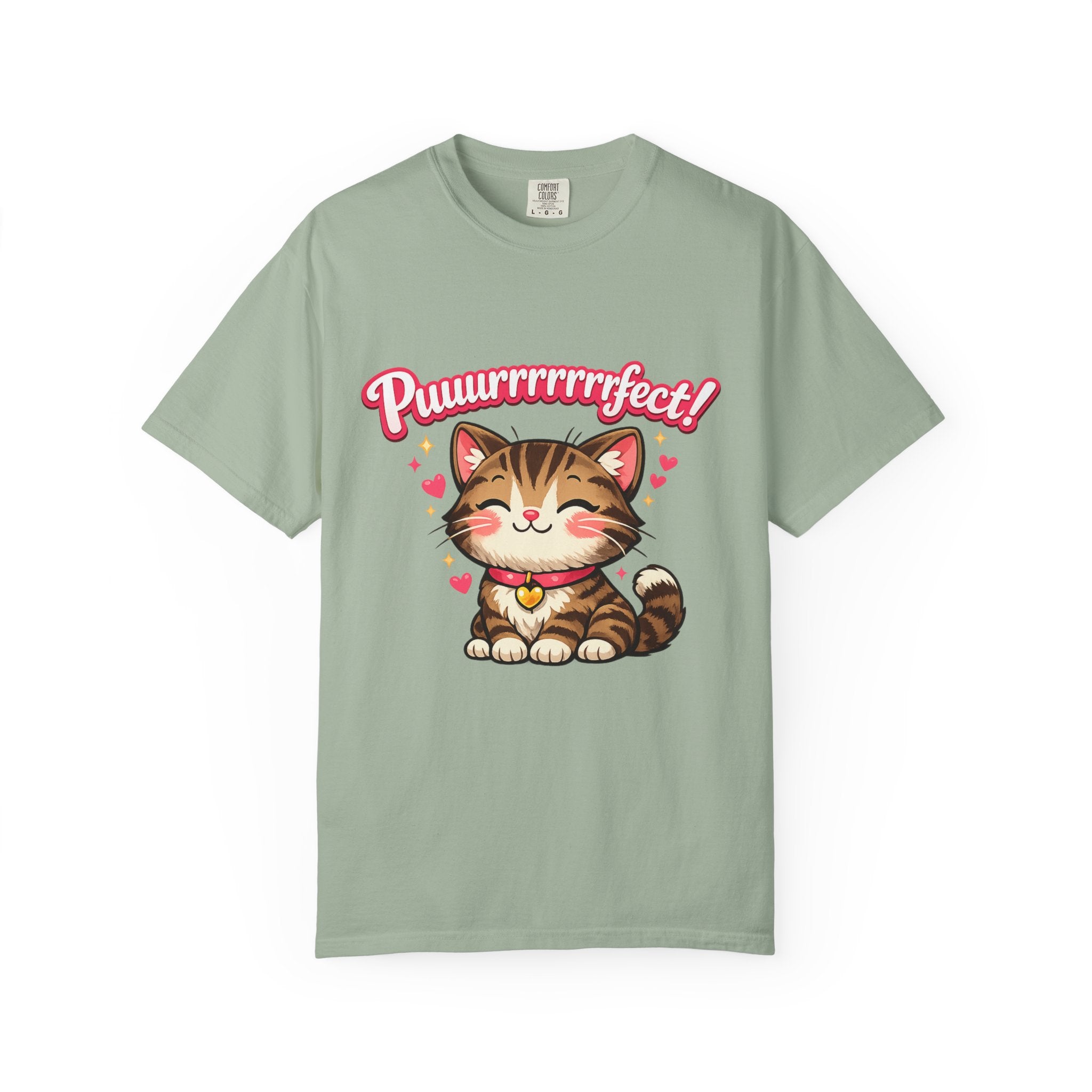 Puuurrrrfect! Cute Tabby Cat Graphic T-Shirt