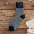 Men's Thick Wool Socks for Winter Warmth (Mid-Calf)
