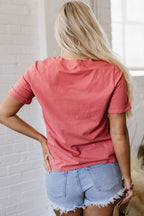 Mineral Red Nashville Music City Graphic Retro Fashion Tee