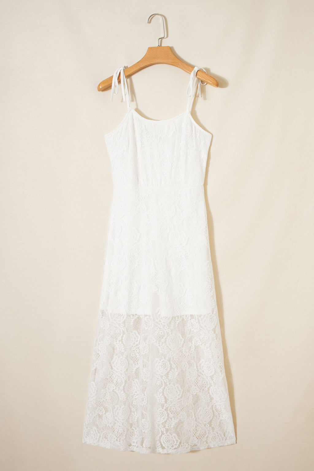 Maxine Lace Overlay Long Dress