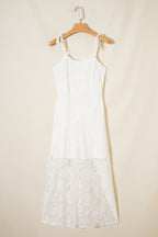 Maxine Lace Overlay Long Dress