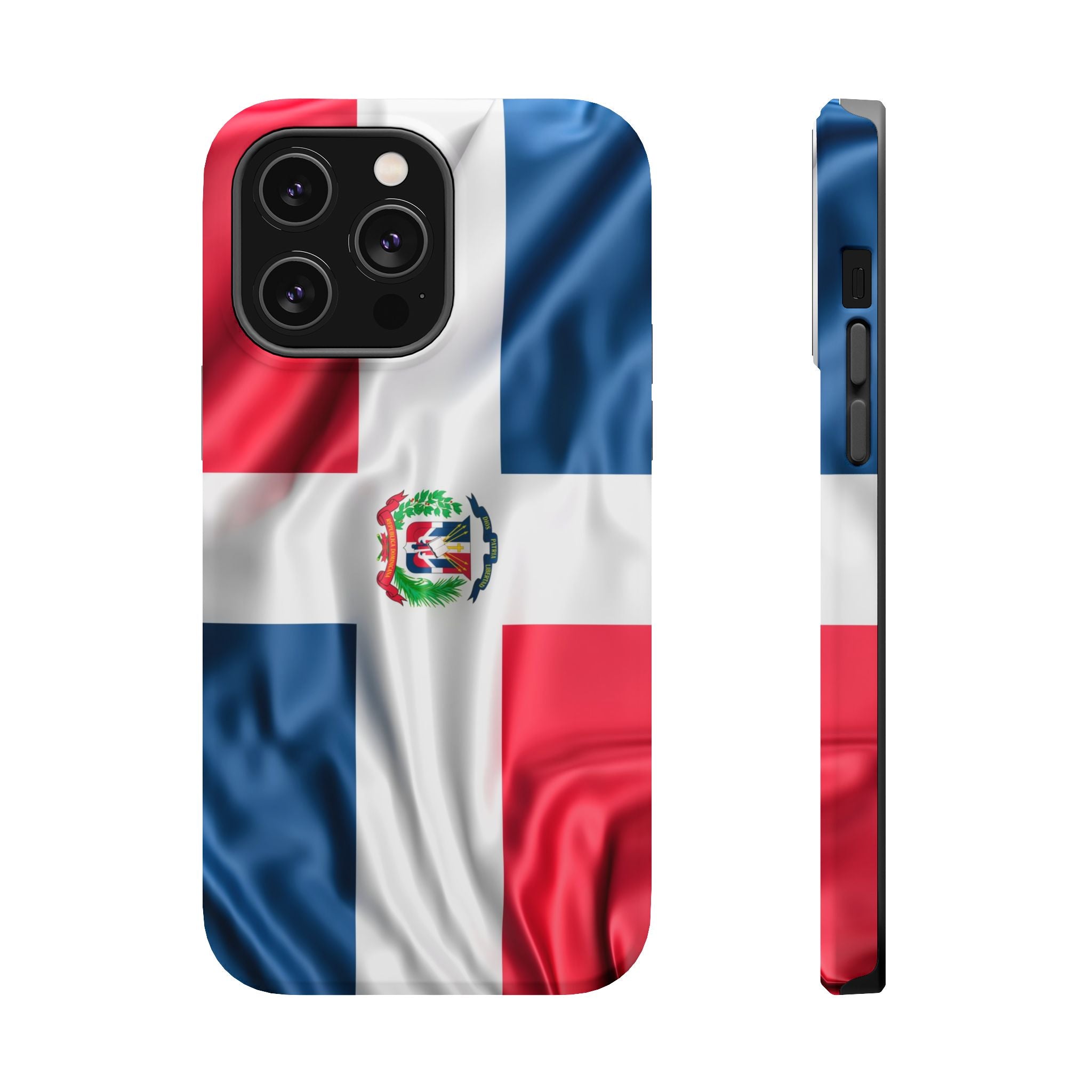 Dominican Republic Flag Magnetic Impact Resistant Phone Case