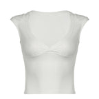 Women's Waist-cinching Figure-flattering Sleeveless T-shirt Top