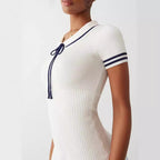 Women’s Striped Knit Midi Dress