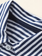 Children's Striped Polo Shirt & Printed Shorts Set
