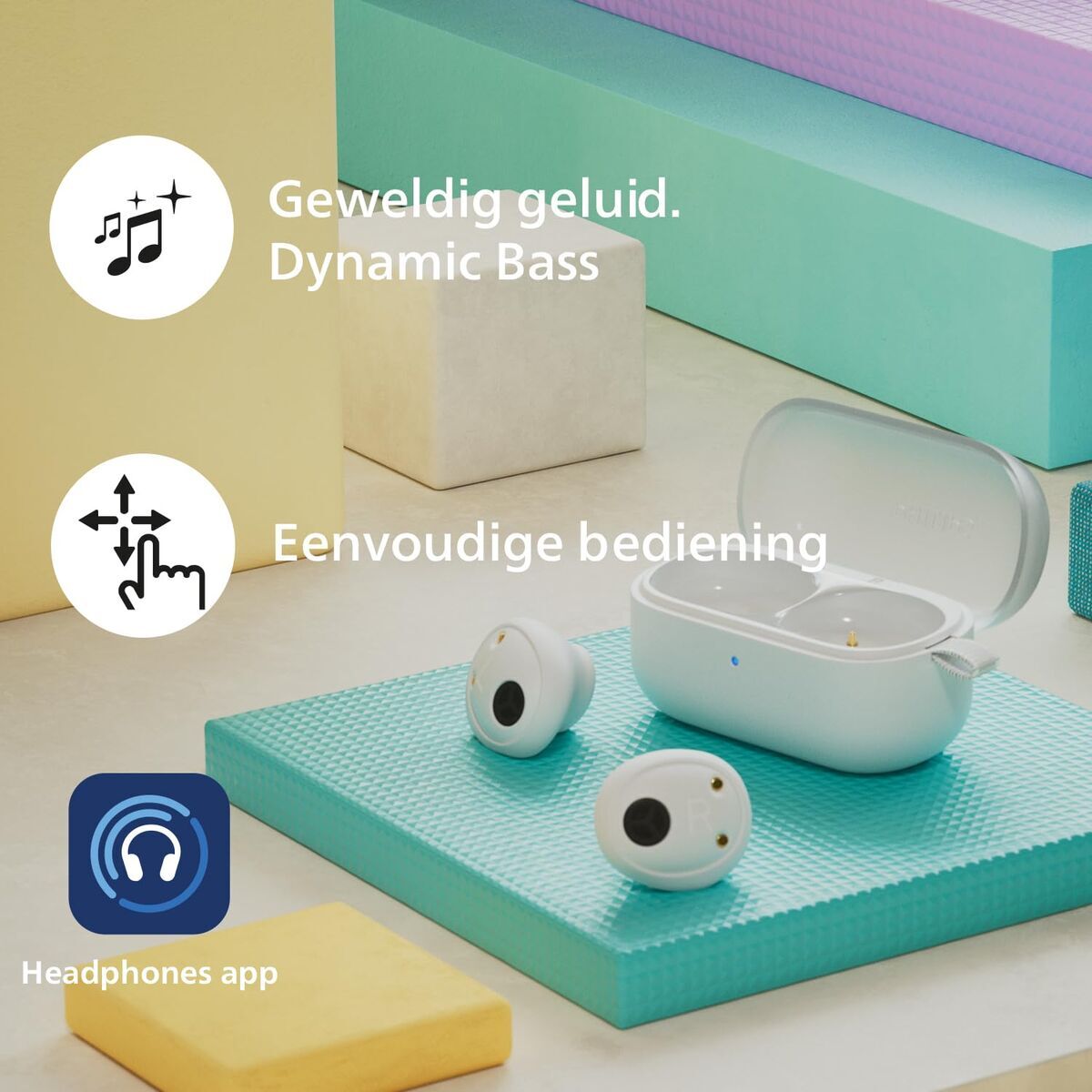 Headphones Philips TAT2149WT White