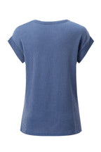 Canton Twisted Ribbed Textured Plain T Shirt
