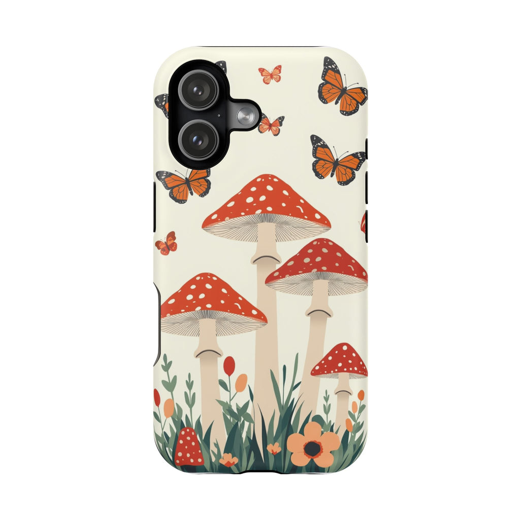Mushroom & Butterfly Magnetic Impact Resistant Phone Case