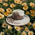 Whiteleaf - Burned Wide Brim Hat