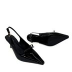 Georgia Pointy Toe Bow Heels