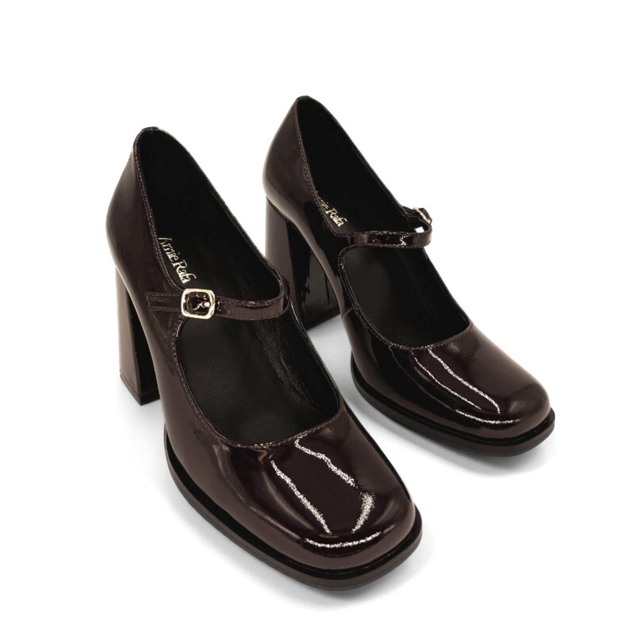 Jackie Patent Leather Mary Jane Heels
