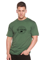 Go Hiking Men's Bamboo Viscose/Organic Cotton Short Sleeve Graphic T-Shirt