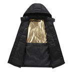 Smart Heating DC Warm Two-color Heating Constant Temperature Cotton-padded Coat