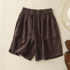 Womens Straight-leg Shorts Loose And Casual With A Wide Leg