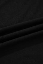 Black Contrast Trim Hooded Lounge Cardigan and Pants Set