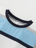 Children's Striped T-Shirt & Shorts Casual Set