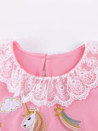 Children's Unicorn Top and Pants Two-Piece Set