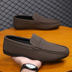 Men's Solid Color Canvas Penny Loafers