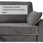 Gray Sectional Sleeper Sofa With Storage Chaise Bed