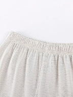Children's Bunny Round Neck Top and Shorts Set