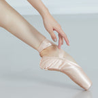 Lace-up Ballet Shoes Satin Leather Pointe Shoes Ballet Training Shoes Hard Shoes