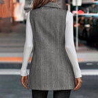 🖤 Women’s Sleeveless Blazer Vest – Trendy Business Casual