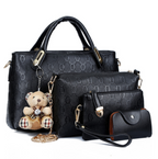 Bear Pendant Mother-Daughter Bag, Tote and Shoulder Bag
