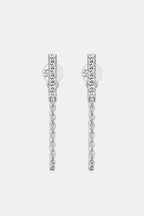 Moissanite 925 Sterling Silver Connected Earrings