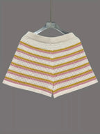 Openwork Button Up Top and Shorts Set