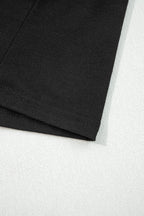 Black Contrast Trim Hooded Lounge Cardigan and Pants Set