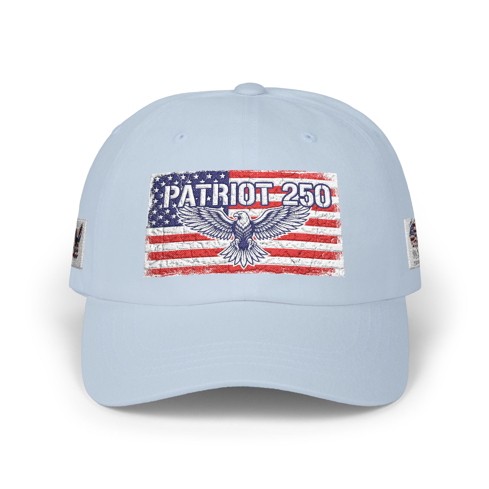 Patriot 250 Eagle Flag Dad Cap | American Flag Vintage Baseball Hat | Vintage USA Eagle Cap | Patriotic Adjustable Baseball Hat | Fourth of July