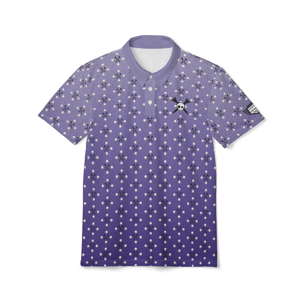 Tee-bone Vibrant Purple-Blue Star Gradient Stylish Unisex Polo Shirt for Golf in All Seasons
