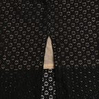 Fashionable Lace Back Split Polka Dot Dress