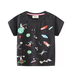 Children's Space-Themed Short Sleeve T-Shirt
