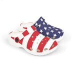 Kids Crocolookalikes - Patriotic EVA Foam Rubber Shoes - Perfect for July 4th Celebrations