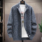 Men's Thickened Padded Jumper Cardigan Jacket (1PC)