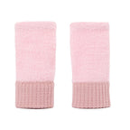 Women's Half-finger Plush Thermal Knit Gloves