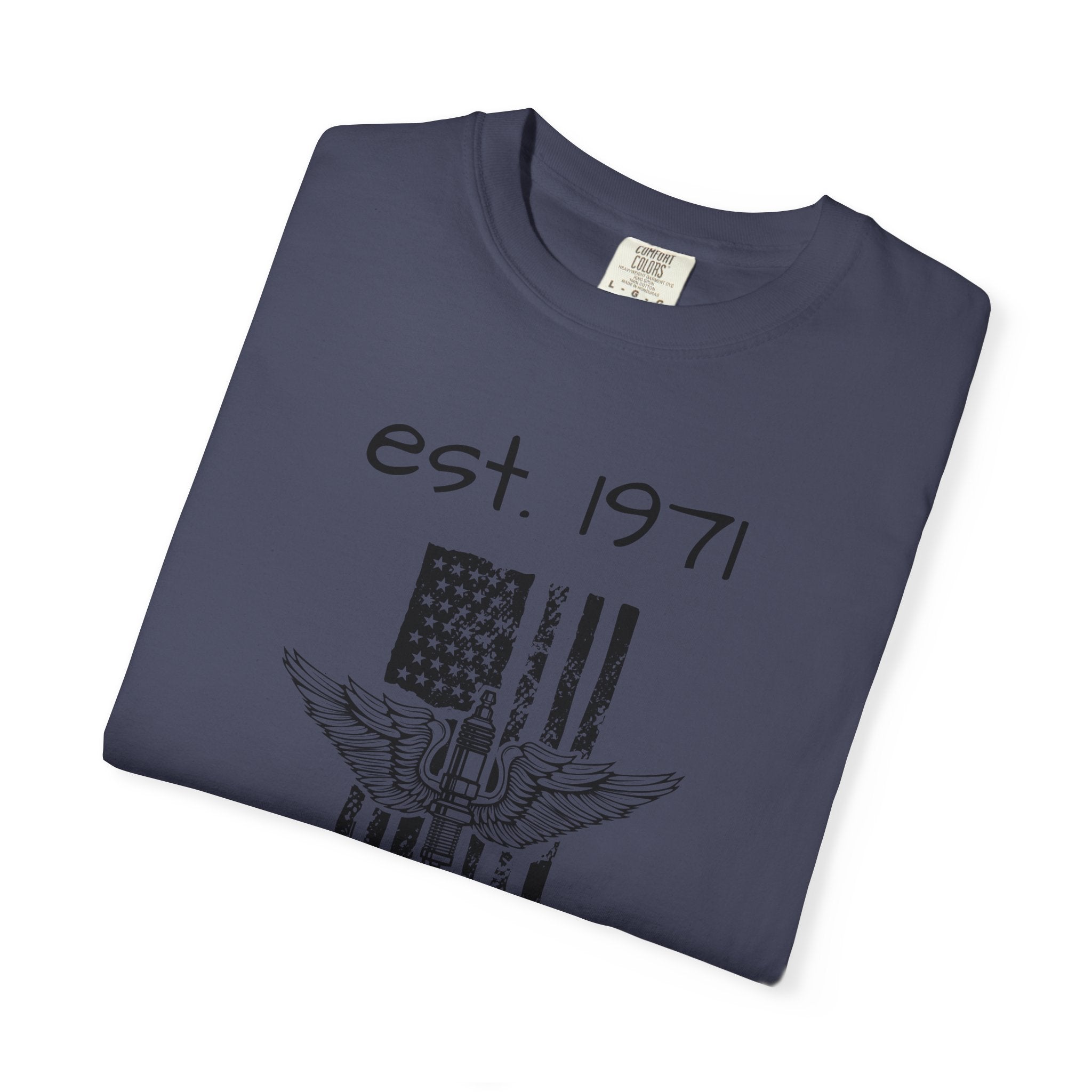Vintage-Inspired Unisex T-Shirt with Established 1971 Design, Casual Wear, Gift for Father's Day, Graphic Tee, Casual Fashion, [...]