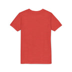 Youth Tee — "Punch Love" Monkey Hugging Pink Teddy Cute Kids Valentine Shirt