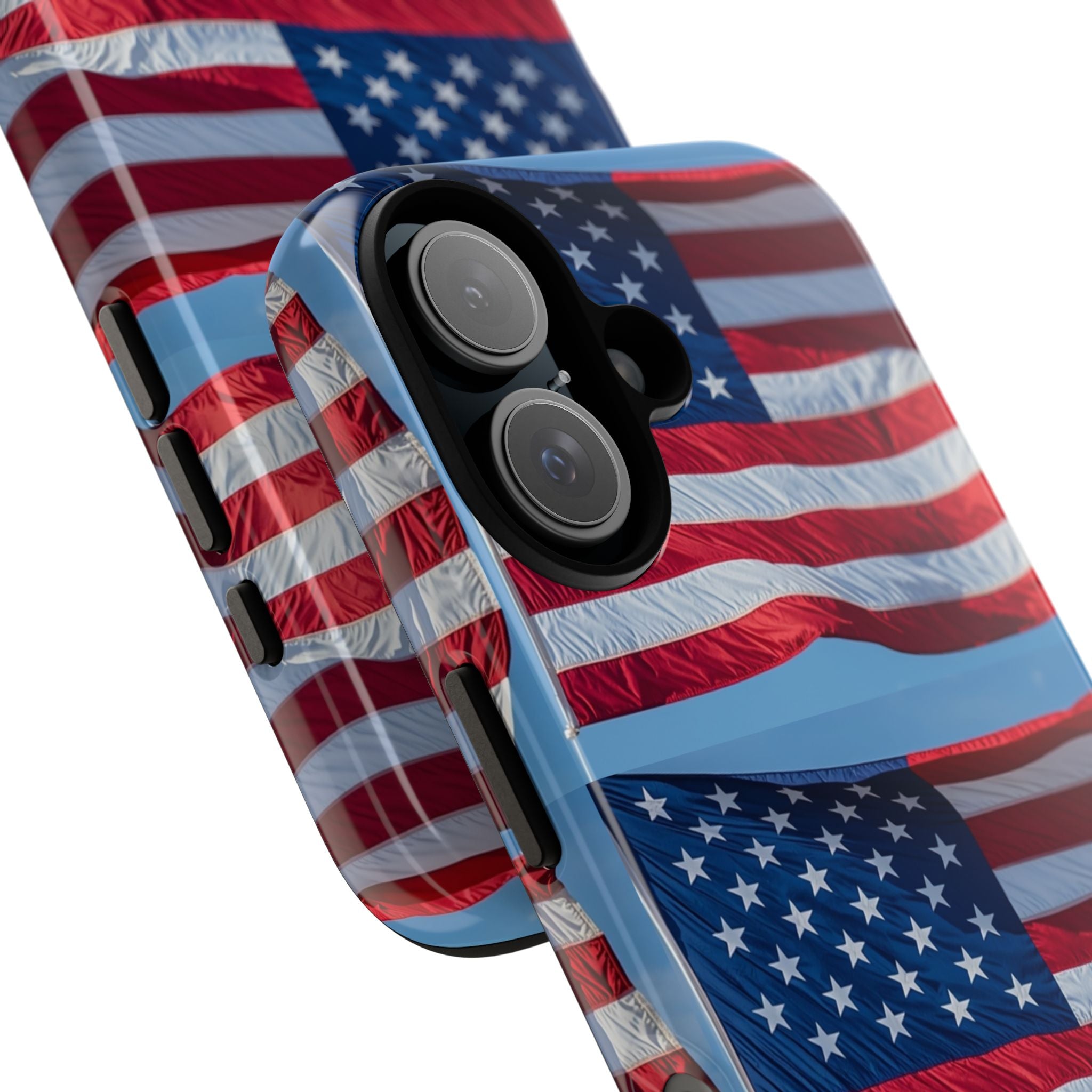 American Flag Tough Phone Case — Patriotic iPhone Protective Cover