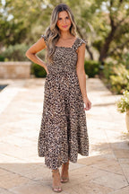 Lettie Smocked Tiered Maxi Dress