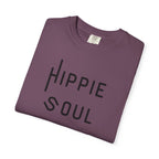 Hippie Soul T-shirt, Unisex Garment-Dyed Tee, Boho Style Shirt, Casual Summer Wear, Gift for Free Spirits, Festival Fashion