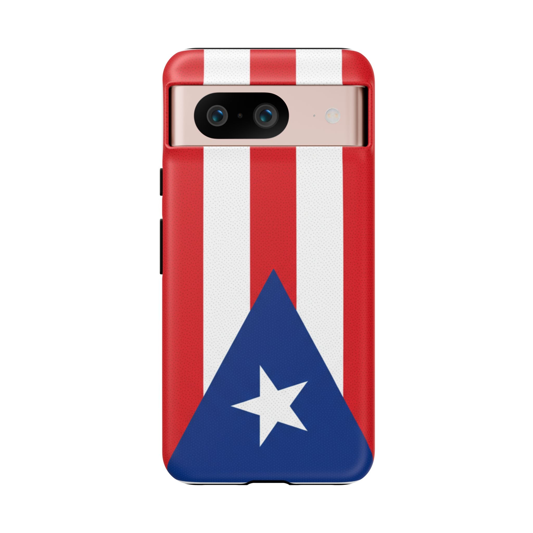 Puerto Rico Flag Tough Phone Case Patriotic Red & White Stripe Design