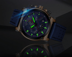 Men's Waterproof Modern Watch With Leather Belts, Stainless Steel Case Excellent Look Perfect Gift