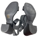 Dream Pairs Womens Size 8 Black Faux Suede 3.5" Block Heel Ankle Strap Shoes