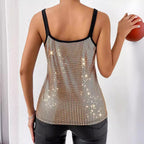 ✨ Women's Summer Sequined Suspender Chain Vest Top