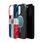Dominican Republic Flag Magnetic Impact Resistant Phone Case