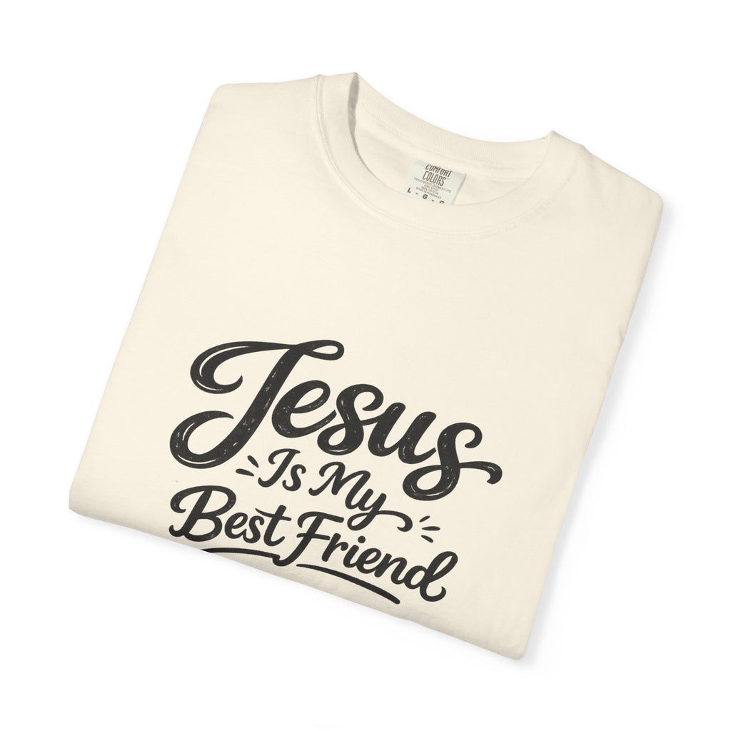 Jesus Is My Best Friend T-Shirt — Faith Christian Tee with Back Cross